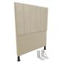 Imagem de Cabeceira de Cama Box Viúva + Frame 130cm Estofada Laura C