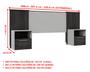 Imagem de Cabeceira De Cama Extensível 2 Mesas com Gaveta Ripado 140/193 Lucius Freijó/Off White - Caemmun