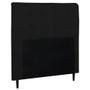 Imagem de Cabeceira de Casal box estofada preto suede DUBAI LUXO  1,60cm - H.g.h-Decor