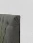 Imagem de Cabeceira de Suede com Botões Solteiro SRJ Suede Cor Cinza 90 cm
