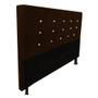 Imagem de Cabeceira Diamante Cama Box Casal 140cm Suede Marrom