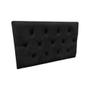 Imagem de Cabeceira E Box Paris Solteiro 90cm Painel Em Suede Preto