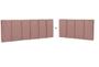 Imagem de Cabeceira em L para Cama Box Solteiro Proteção Lateral Estofada - Várias Cores