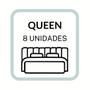 Imagem de Cabeceira Em Placas de Colar Na Parede Para Cama Box Queen Size 1.60