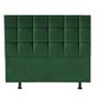 Imagem de Cabeceira Espanha Cama Box Casal 195 cm Suede Verde