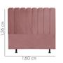 Imagem de Cabeceira Estofada Alanis 160CM Queen Suede Rose - D A DECOR