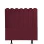 Imagem de Cabeceira Estofada Alanis 90CM Solteiro Suede Bordo - D A DECOR