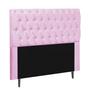 Imagem de Cabeceira Estofada Alice 100CM Solteiro Strass Suede Rosa - D A DECOR