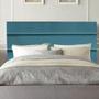 Imagem de Cabeceira Estofada Argentina 195cm King Size Para Cama Box Quarto Suede Azul Turquesa - Gat Magazine