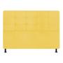 Imagem de Cabeceira Estofada Bela 100 cm Solteiro Quarto para Cama Box Suede Amarelo - KDAcanto Móveis