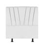Imagem de Cabeceira Estofada Bélgica 100CM Solteiro Suede Branco - D A DECOR