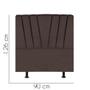 Imagem de Cabeceira Estofada Bélgica 90CM Solteiro Suede Marrom - D A DECOR