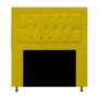 Imagem de Cabeceira Estofada Bianca 90cm para Cama Solteiro Capitonê material sintético Amarelo