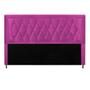 Imagem de Cabeceira Estofada Bianca Capitonê 195 cm King Size Quarto para Cama Box Suede Pink - KDAcanto Móveis