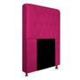 Imagem de Cabeceira Estofada Brenda 100 cm para Cama Solteiro com Botonê Suede Pink - KDAcanto Móveis