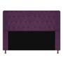 Imagem de Cabeceira Estofada Brenda 160 cm para Cama Queen Size com Botonê Suede Roxo