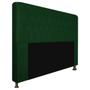 Imagem de Cabeceira Estofada Brenda 160 cm Queen Size Com Botonê Suede Verde - Damaffê Móveis