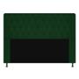 Imagem de Cabeceira Estofada Brenda 160 cm Queen Size Com Botonê Suede Verde - Damaffê Móveis