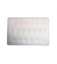 Imagem de Cabeceira Estofada Butonê material sintético Branco -Cama Box Solteiro