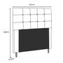 Imagem de Cabeceira Estofada Cama Box Casal 140 cm Helena Suede Bege