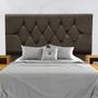 Imagem de Cabeceira Estofada Cama Box Casal 140 cm Suede Ayla
