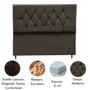 Imagem de Cabeceira Estofada Cama Box Casal 140 cm Suede Ayla