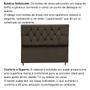 Imagem de Cabeceira Estofada Cama Box Casal 140 cm Suede Ayla
