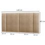 Imagem de Cabeceira Estofada Cama Box Casal com LED Splend 140 cm