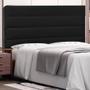 Imagem de Cabeceira Estofada Cama Box Casal Queen Size La Italian 160cm Corano Preto - Abmaza