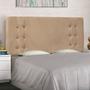 Imagem de Cabeceira Estofada Cama Box Casal Queen Size Monreale 160cm Suede Bege - Desk Design