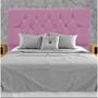 Imagem de Cabeceira Estofada Cama Box King 195 cm Aurora Suede Rosa