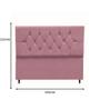 Imagem de Cabeceira Estofada Cama Box King 195 cm Aurora Suede Rose