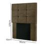 Imagem de Cabeceira Estofada Cama Box Solteiro 0.90 Julia Suede Star Confort