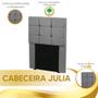 Imagem de Cabeceira Estofada Cama Box Solteiro 0.90 Julia Veludo Shop das Cabeceiras