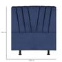 Imagem de Cabeceira Estofada Cama Box Solteiro 100 cm Malu Suede