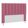 Imagem de Cabeceira Estofada Cama Box Solteiro 90 cm Carla - Rosa