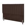 Imagem de Cabeceira Estofada Cama Box Solteiro 90 cm Maya Suede E Frame