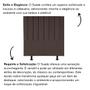 Imagem de Cabeceira Estofada Cama Box Solteiro 90 cm Maya Suede E Frame