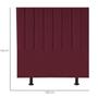 Imagem de Cabeceira Estofada Cama Solteiro 100 cm Sara Suede E Frame