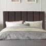 Imagem de Cabeceira Estofada Carla 195cm King Size Para Cama Box Quarto Suede Marrom - Gat Magazine