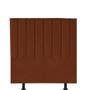 Imagem de Cabeceira Estofada Carla 90cm Solteiro Para Cama Box Quarto Suede Terracota Telha - Gat Magazine