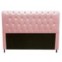 Imagem de Cabeceira Estofada Cristal 100 cm Solteiro Quarto para Cama Box Suede Rosa  - KDAcanto Móveis