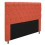 Imagem de Cabeceira Estofada Cristal 160 cm Queen Size Com Strass Suede Terracota - ADJ Decor