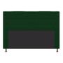 Imagem de Cabeceira Estofada Dama 160 cm para Cama Queen Size com Botonê Suede Verde