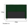 Imagem de Cabeceira Estofada Dama 160 cm para Cama Queen Size com Botonê Suede Verde
