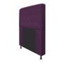 Imagem de Cabeceira Estofada Dama 195 cm para Cama King Size com Botonê Suede Roxo - Damaffê Móveis