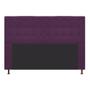 Imagem de Cabeceira Estofada Dama 195 cm para Cama King Size com Botonê Suede Roxo