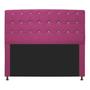 Imagem de Cabeceira Estofada Dama 195 cm para Cama King Size com Strass Corano Pink
