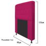 Imagem de Cabeceira Estofada Dama 90 cm Solteiro Com Botonê  Suede Pink - Damaffê Móveis