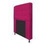 Imagem de Cabeceira Estofada Dama 90 cm Solteiro Com Botonê  Suede Pink - Damaffê Móveis